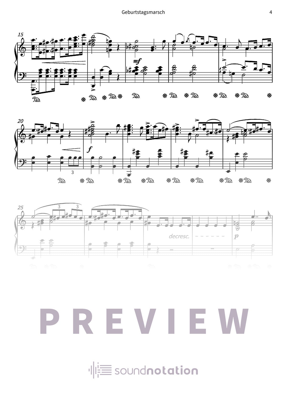 Geburtstagsmarsch - Preview Page 2