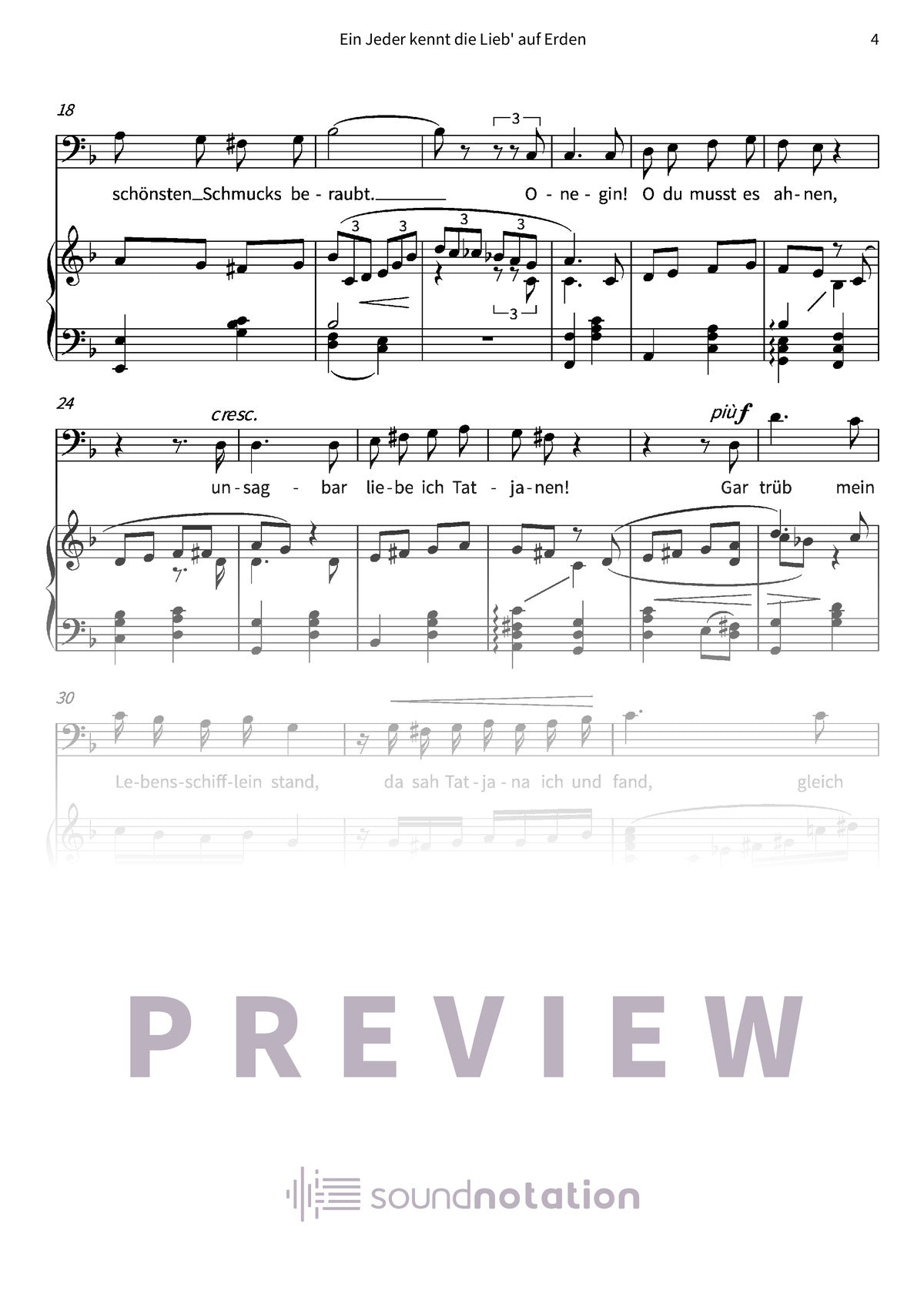Ein Jeder kennt die Lieb' auf Erden - Preview Page 2