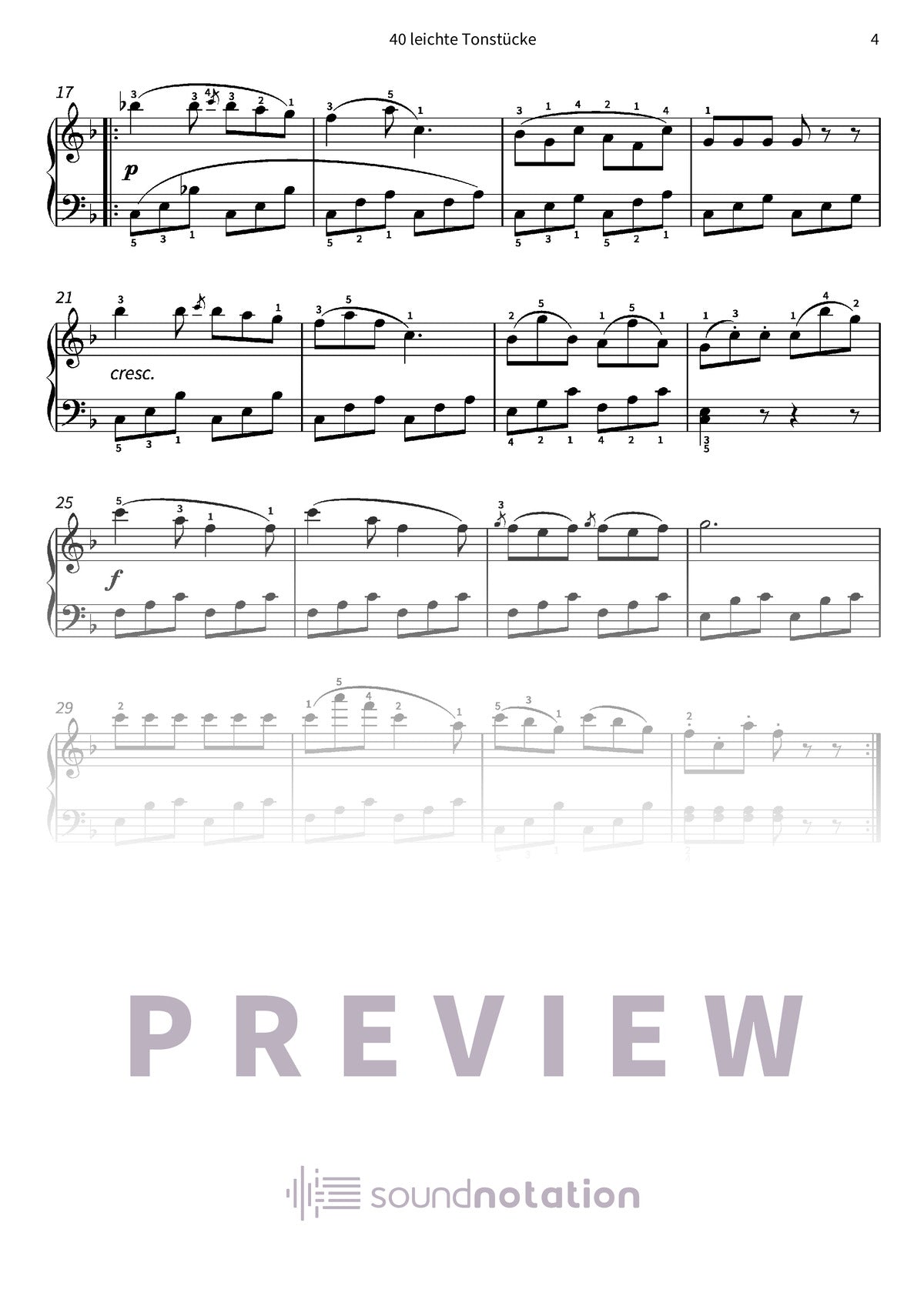 40 leichte Tonstücke - Preview Page 2
