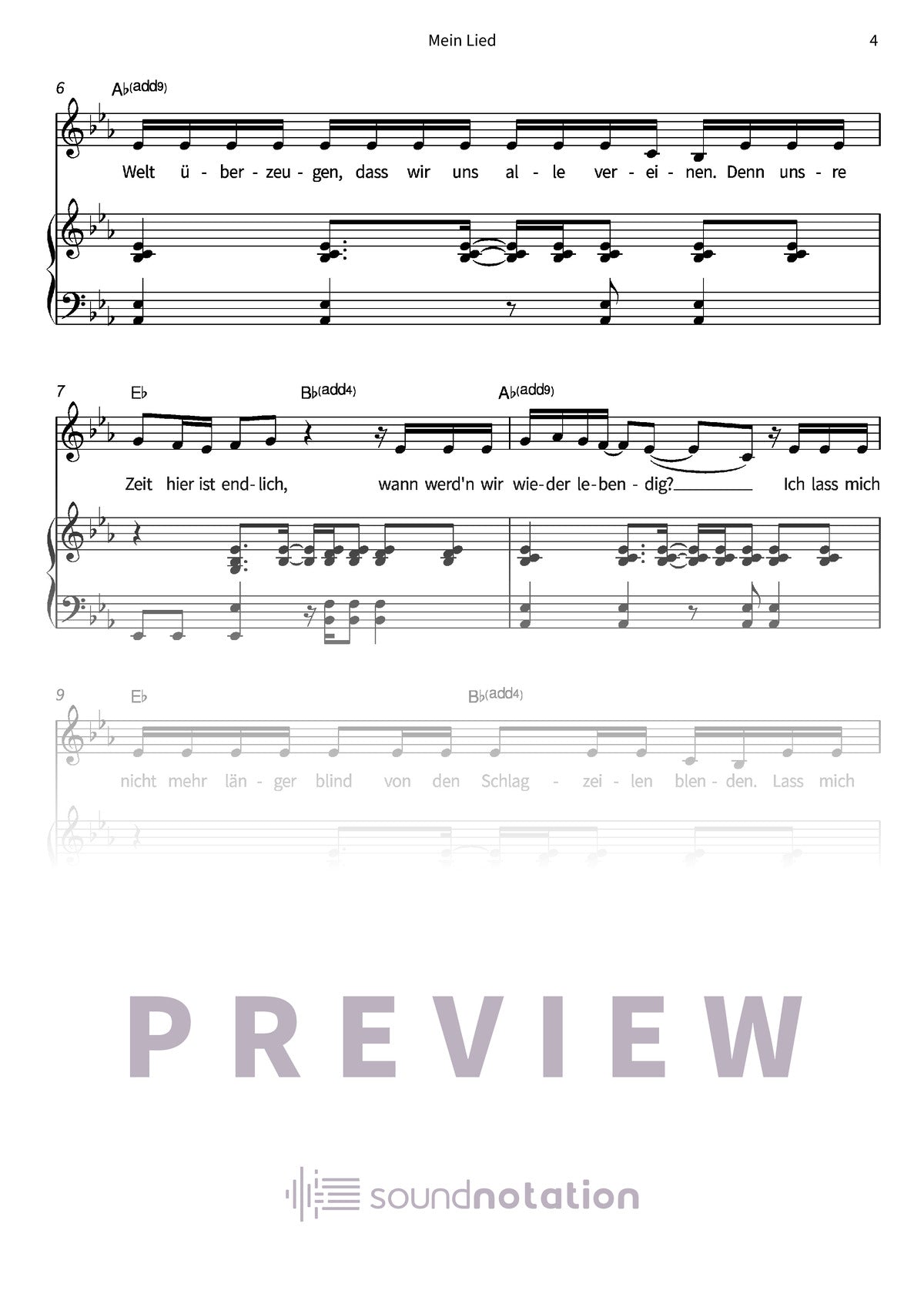 Mein Lied - Preview Page 2