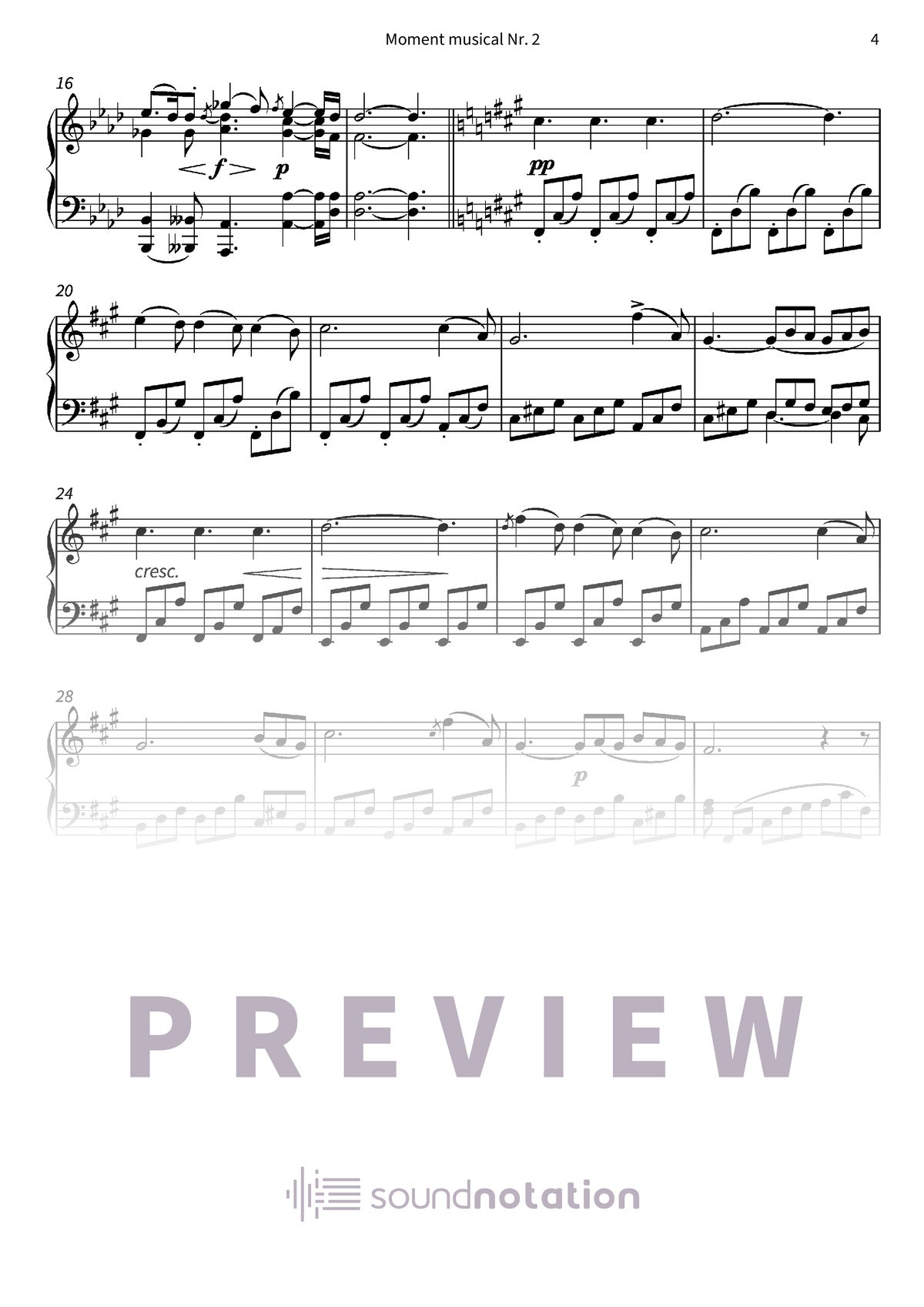Moment musical Nr. 2 - Preview Page 2