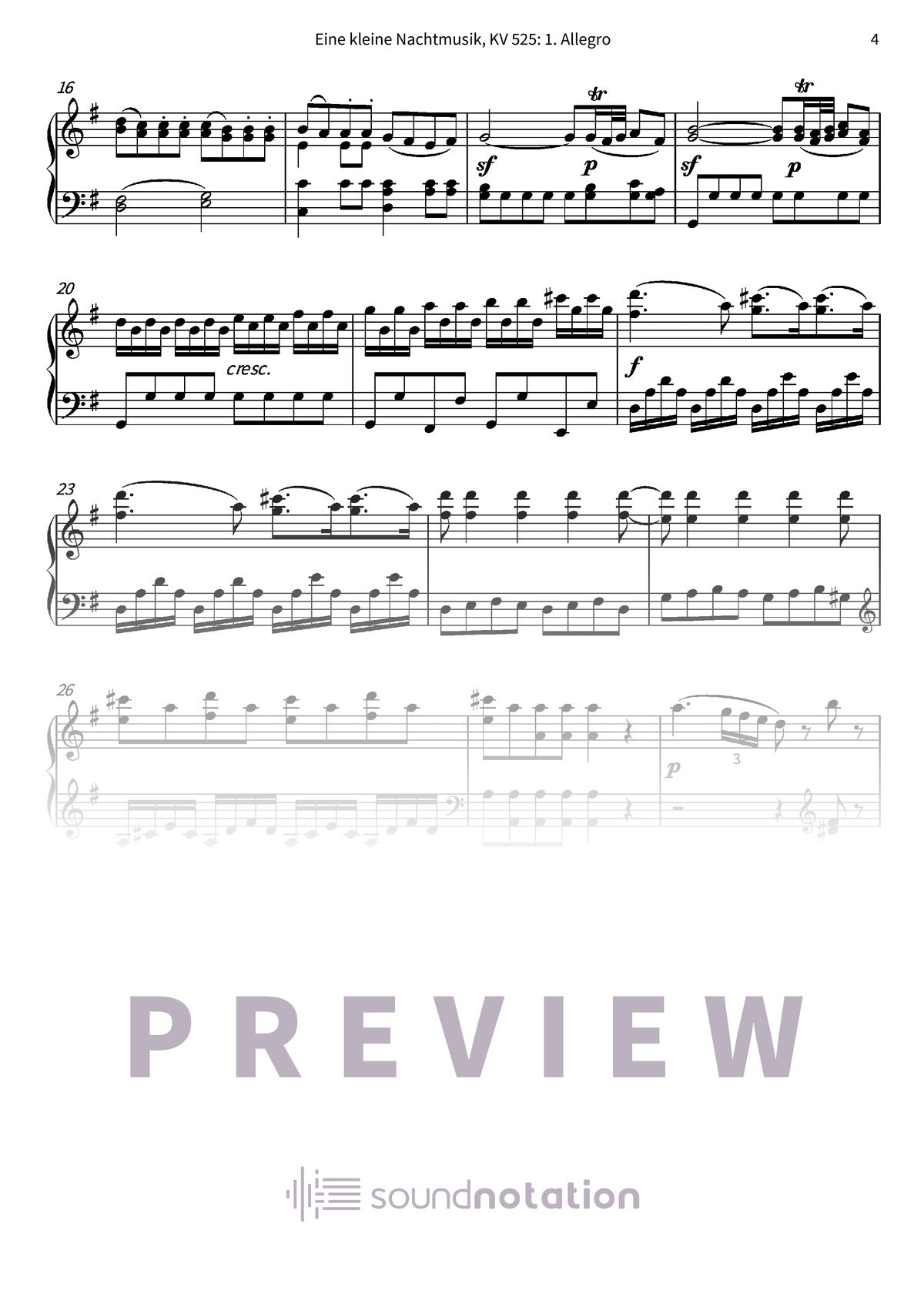 Eine kleine Nachtmusik - Preview Page 2