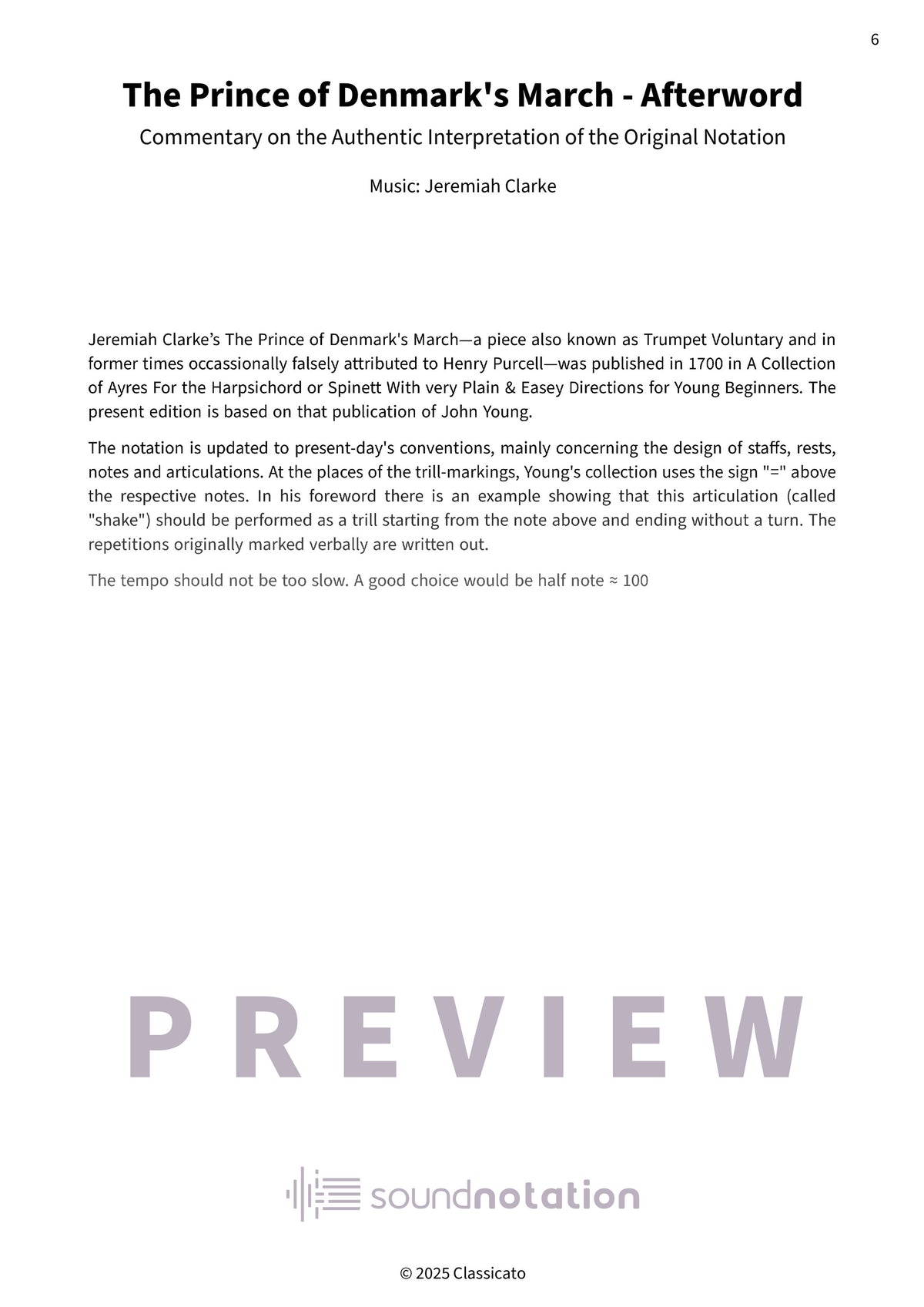The Prince of Denmark's March - Preview Page 2