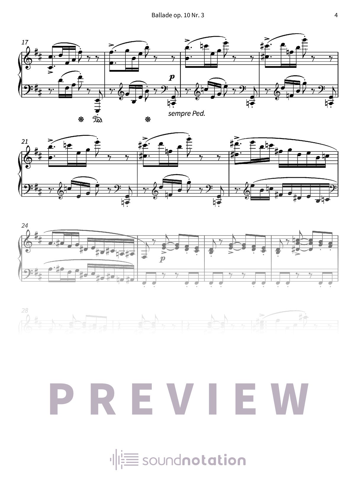 Ballade op. 10 Nr. 3 - Preview Page 2