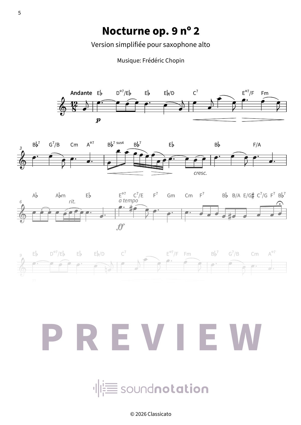 Sons doux à l’alto saxophone - Preview Page 2