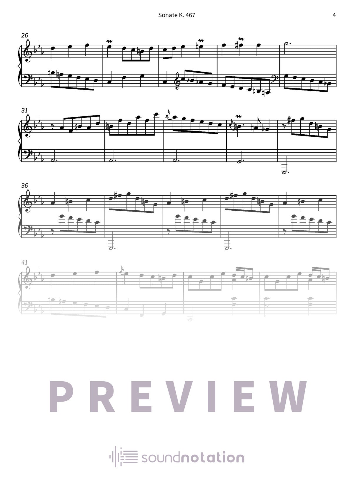 Sonate K. 467 - Preview Page 2