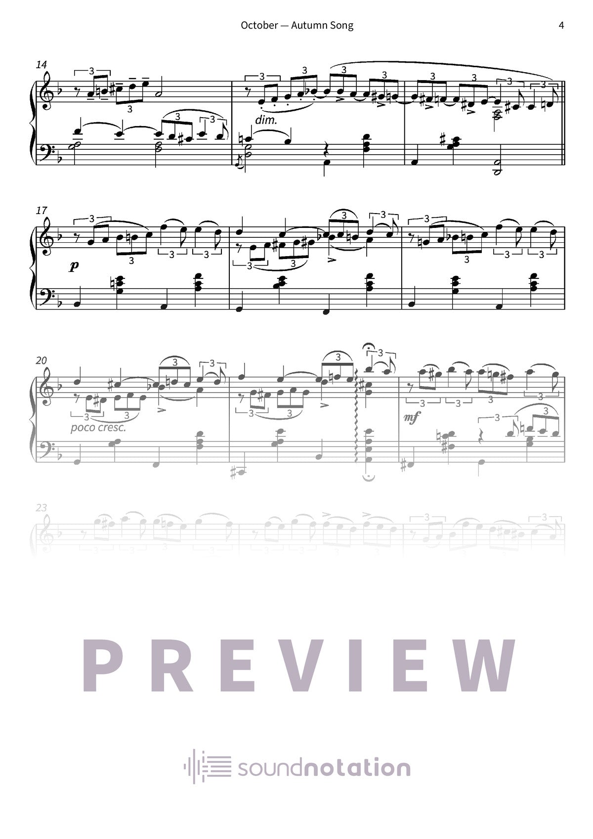 October — Autumn Song - Preview Page 2