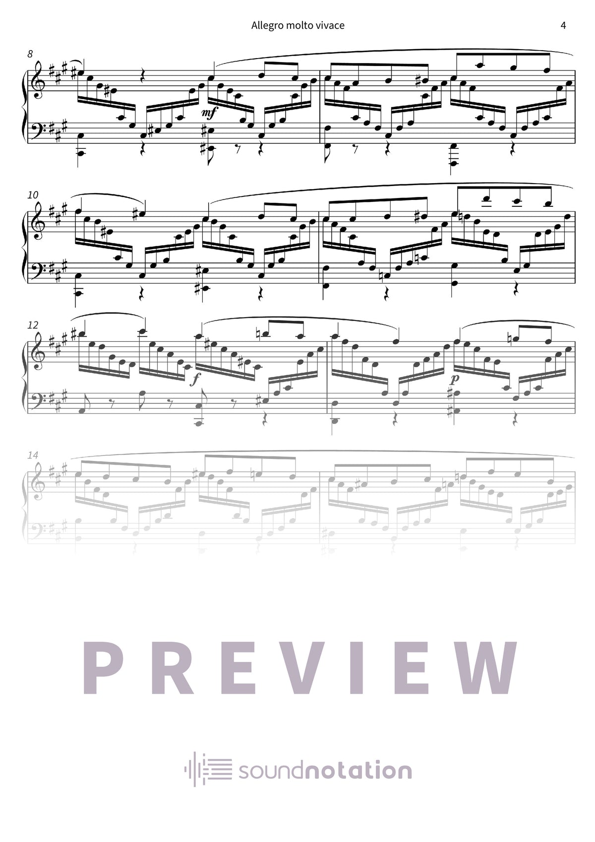Allegro molto vivace - Preview Page 2