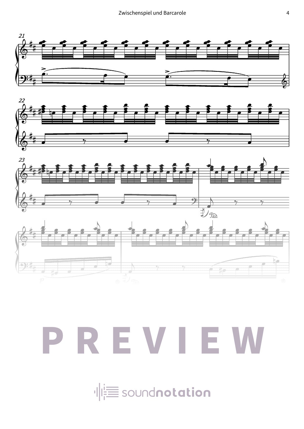 Zwischenspiel und Barcarole - Preview Page 2