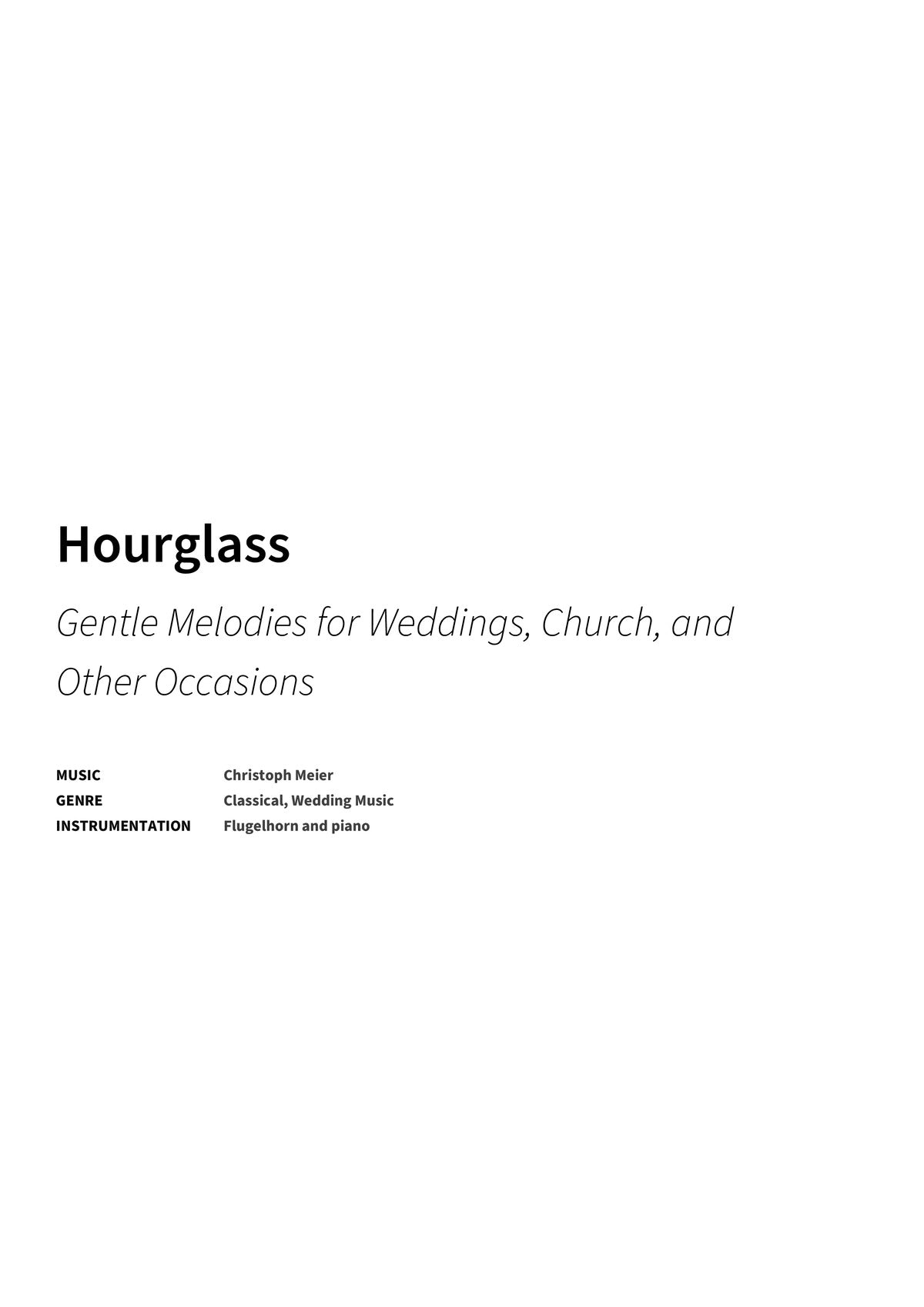 Hourglass - Title Page