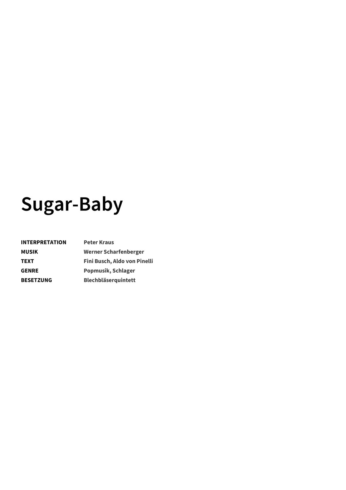 Sugar-Baby - Title Page
