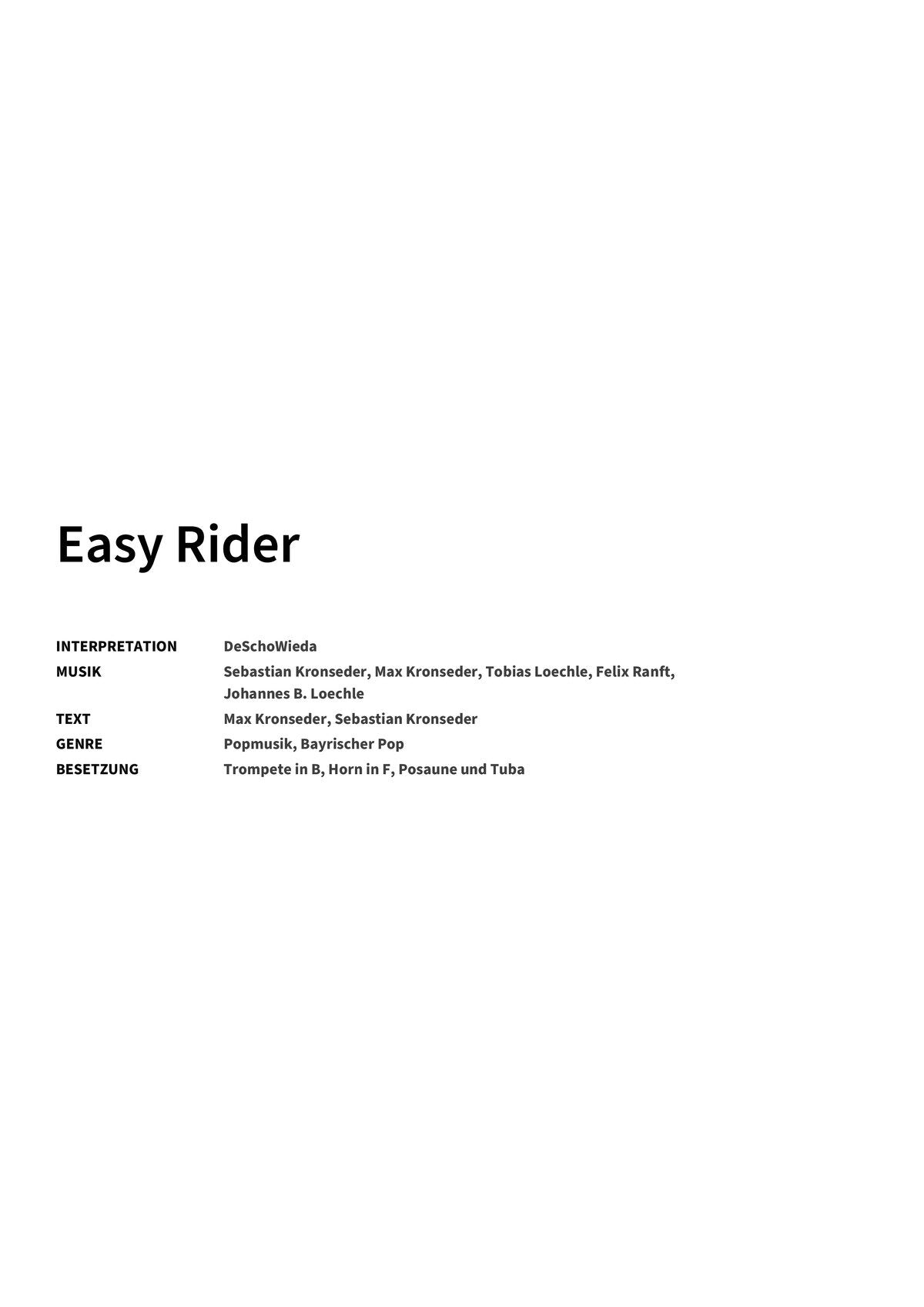 Easy Rider - Title Page