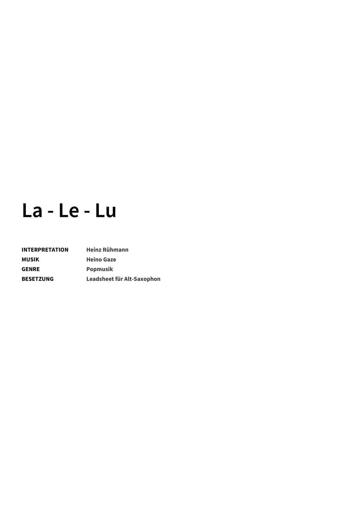 La-Le-Lu - Title Page