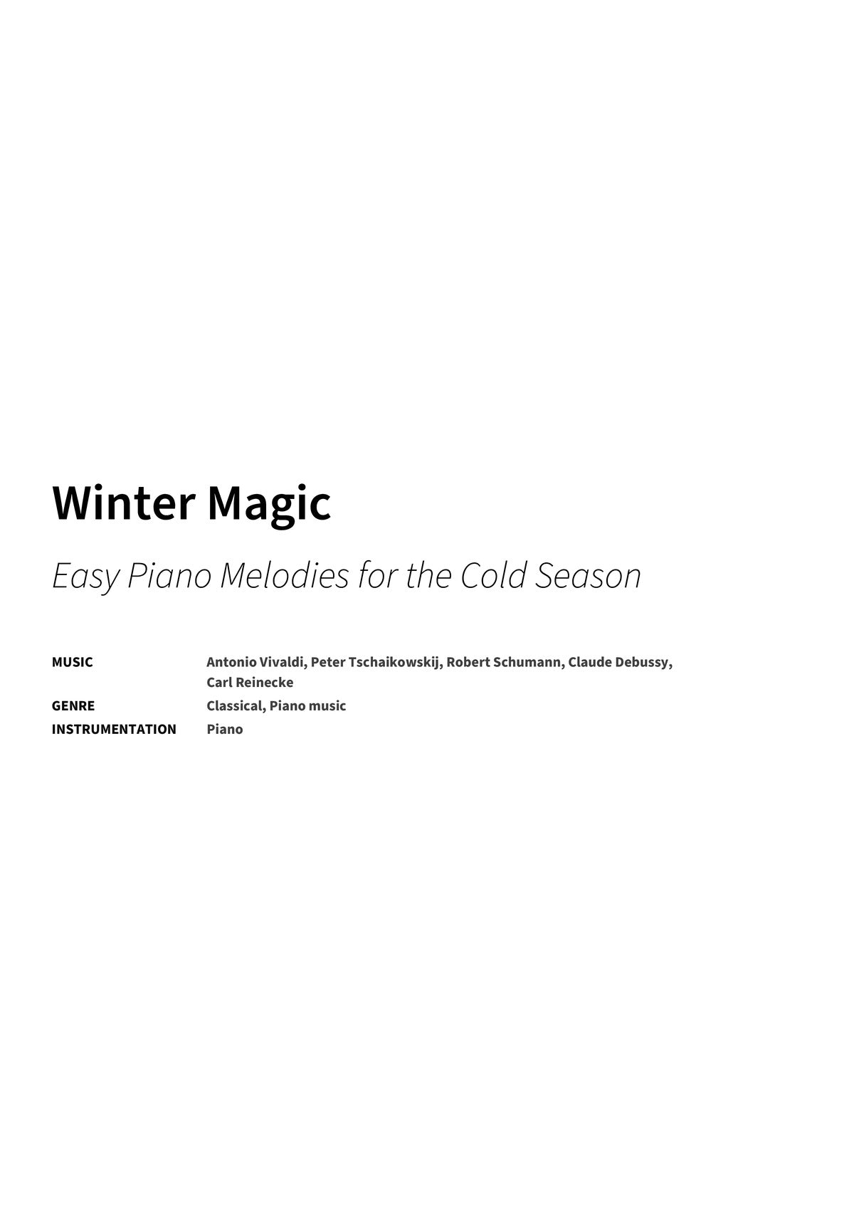 Winter Magic - Title Page