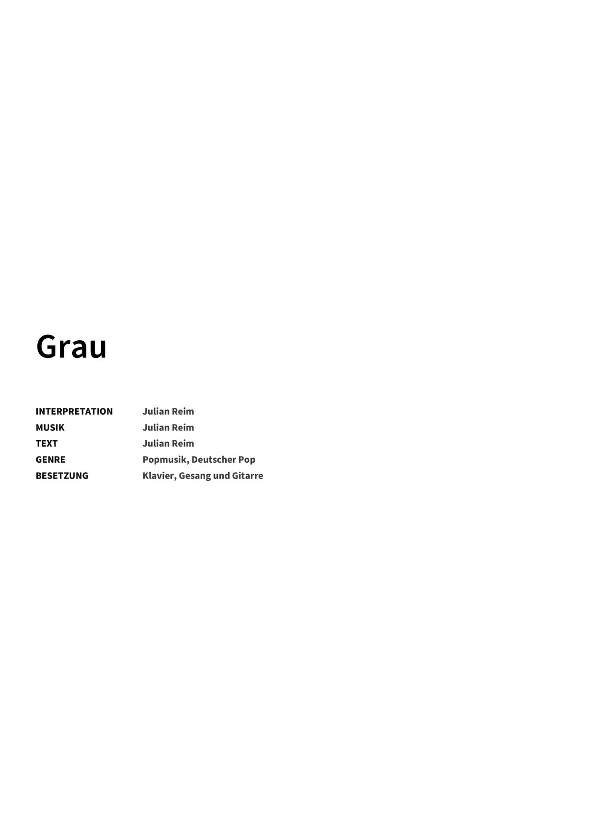 Grau - Title Page