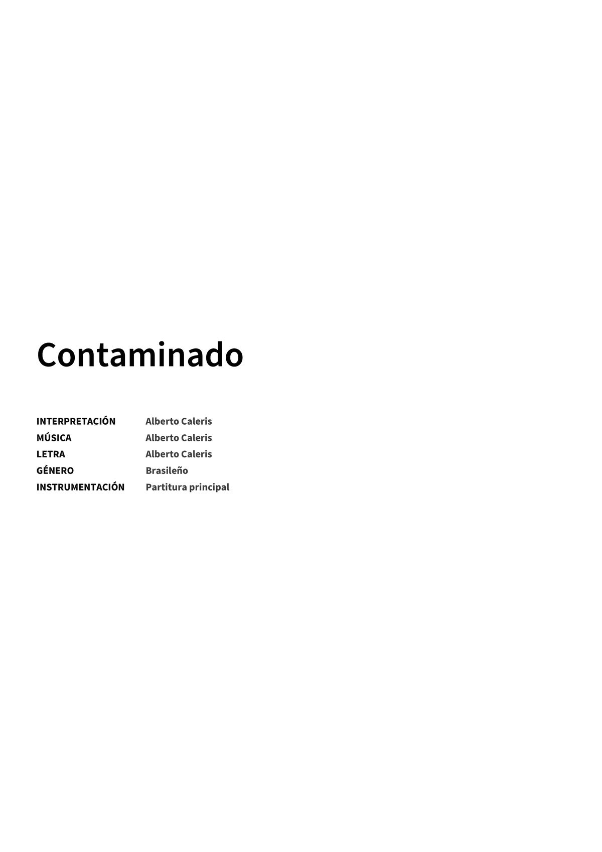 Contaminado - Title Page
