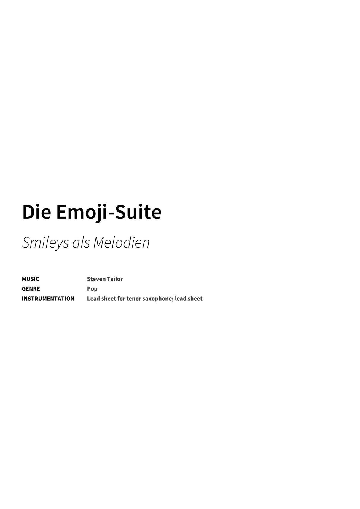 Die Emoji-Suite - Title Page