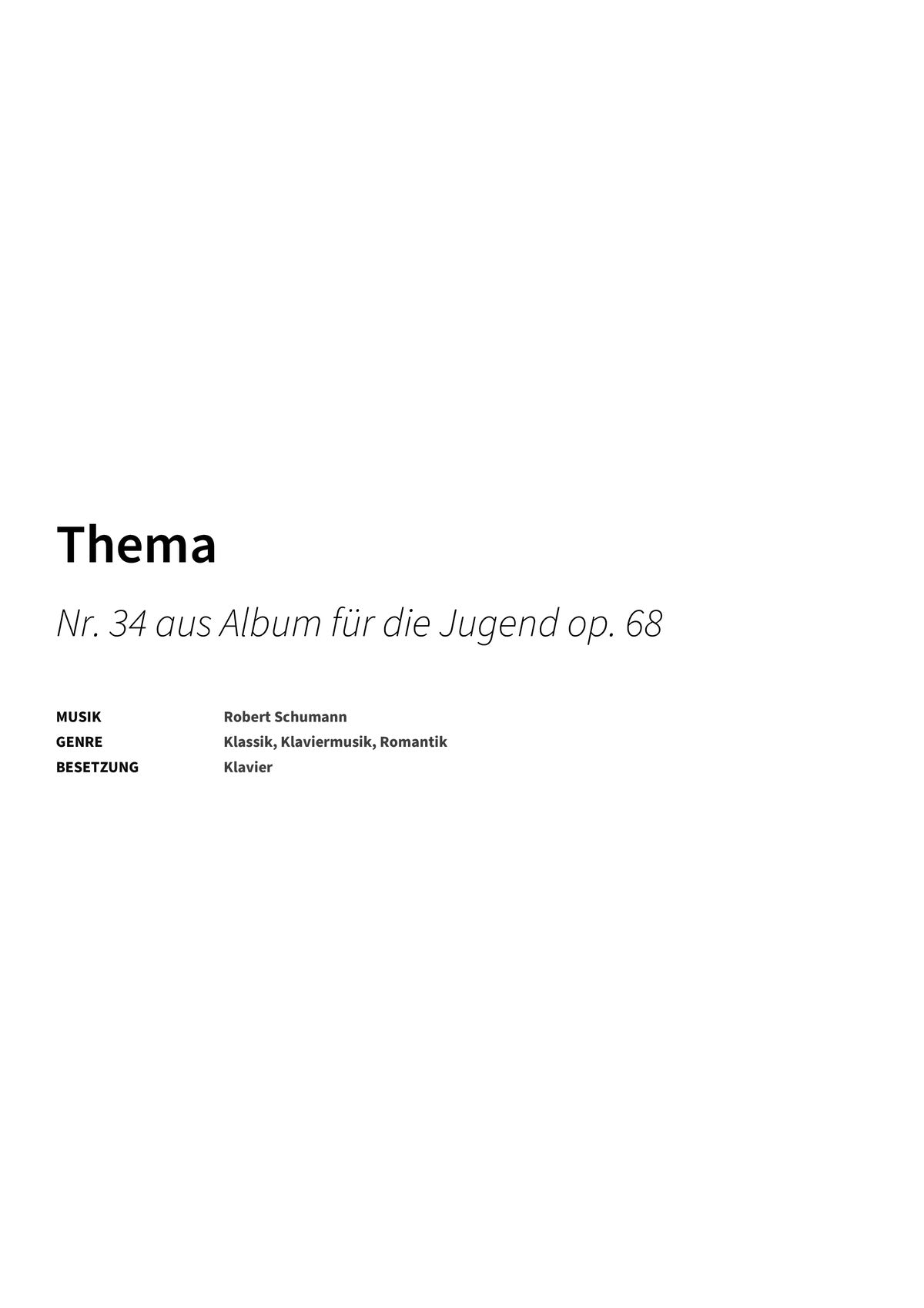 Thema - Title Page