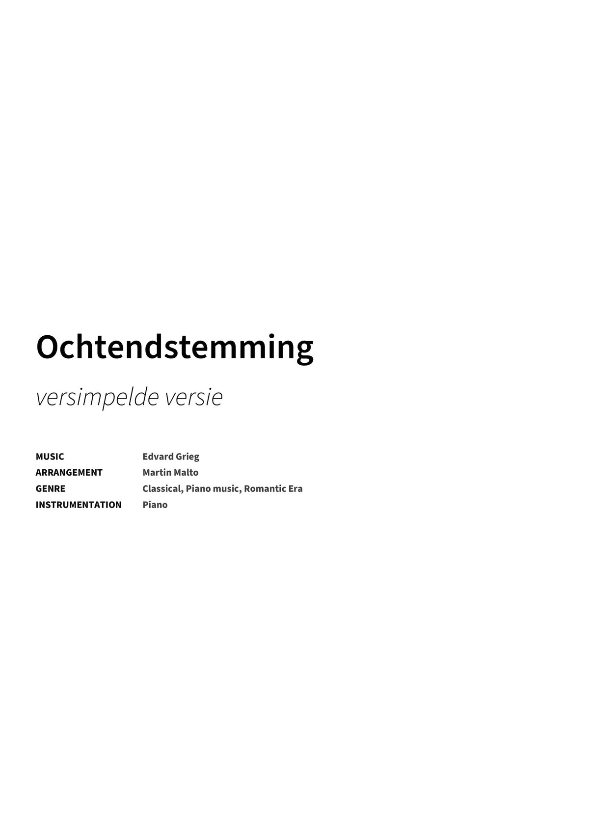 Ochtendstemming - Title Page