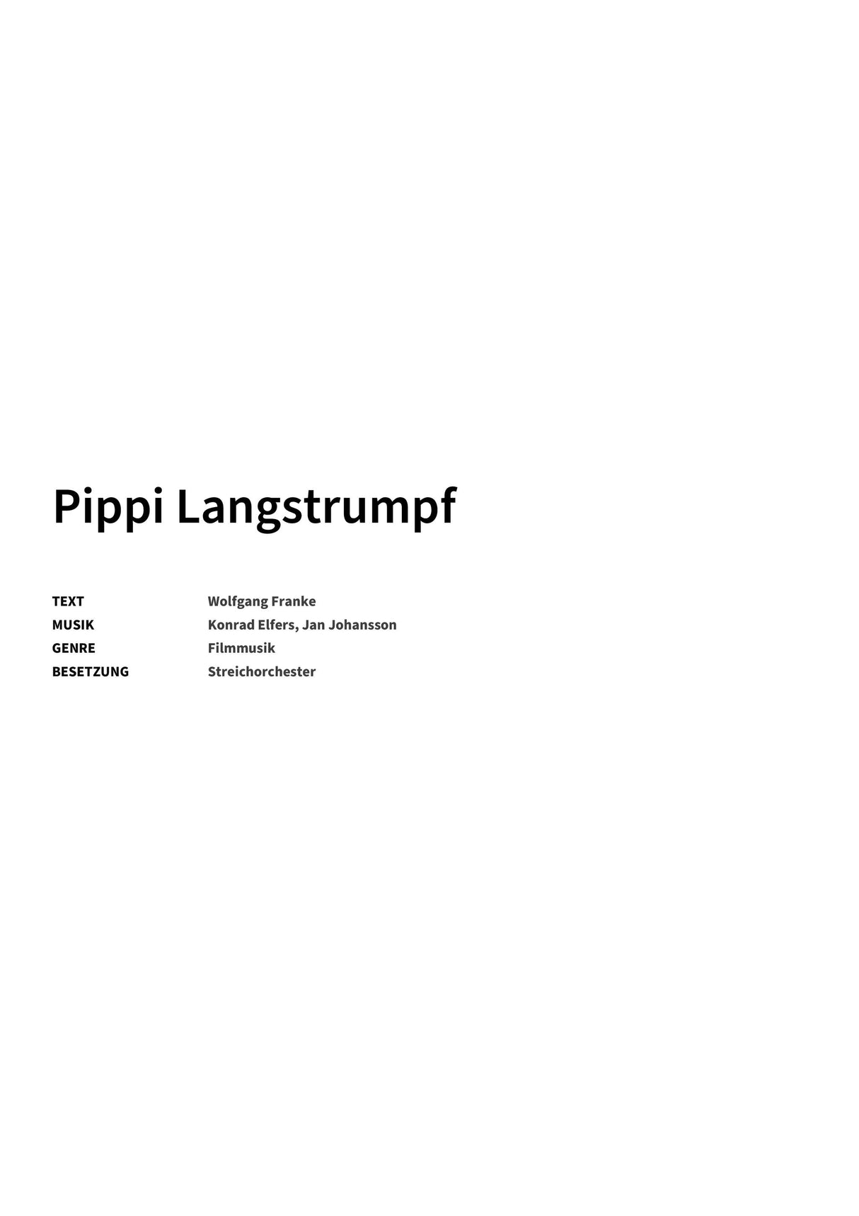 Pippi Langstrumpf - Title Page