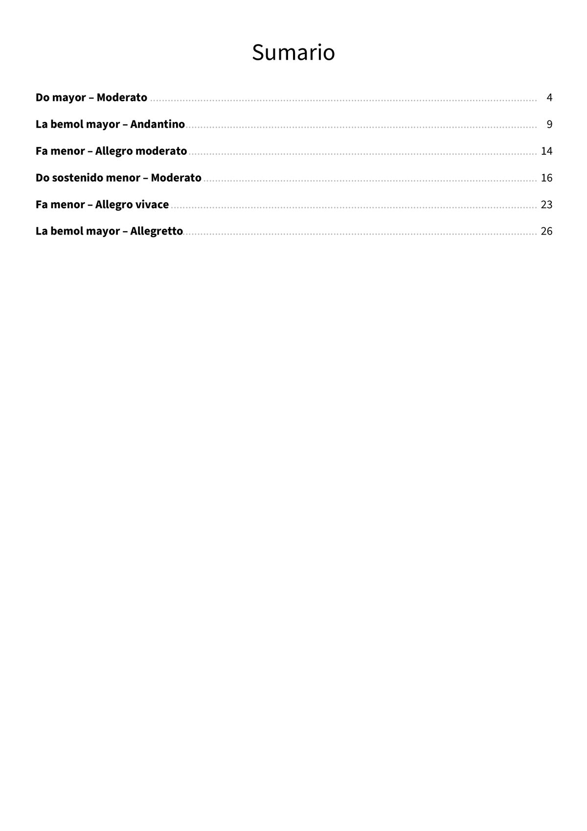 Momentos musicales D 780 (op. 94) - TOC