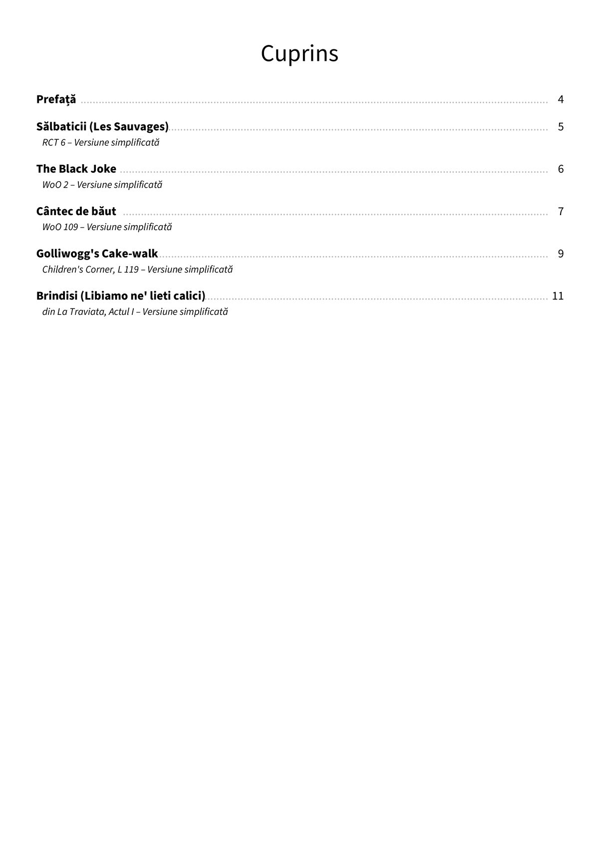 După al doilea pahar - TOC