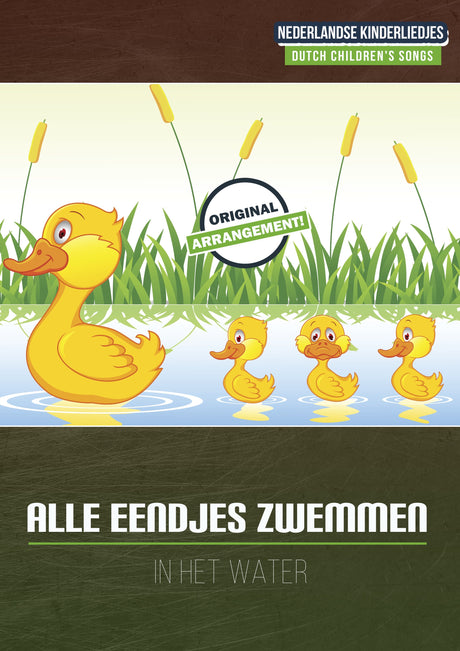 Alle Eendjes Zwemmen In Het Water