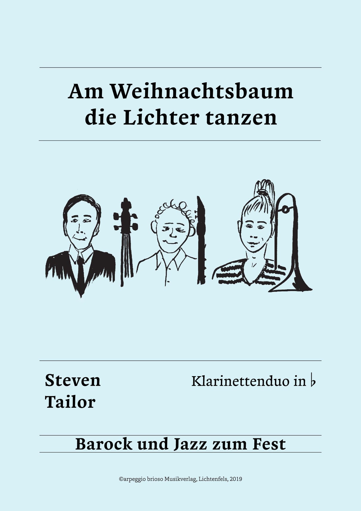 Am Weihnachtsbaum die Lichter tanzen