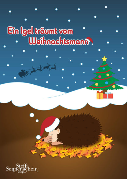 Ein Igel träumt vom Weihnachtsmann
