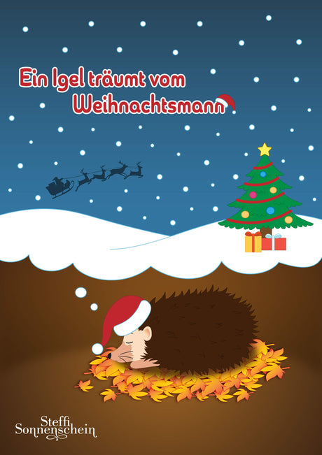Ein Igel träumt vom Weihnachtsmann