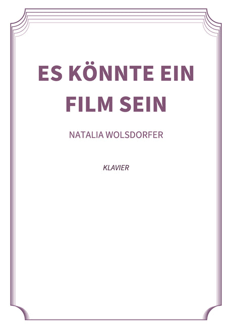 Es Könnte ein Film sein