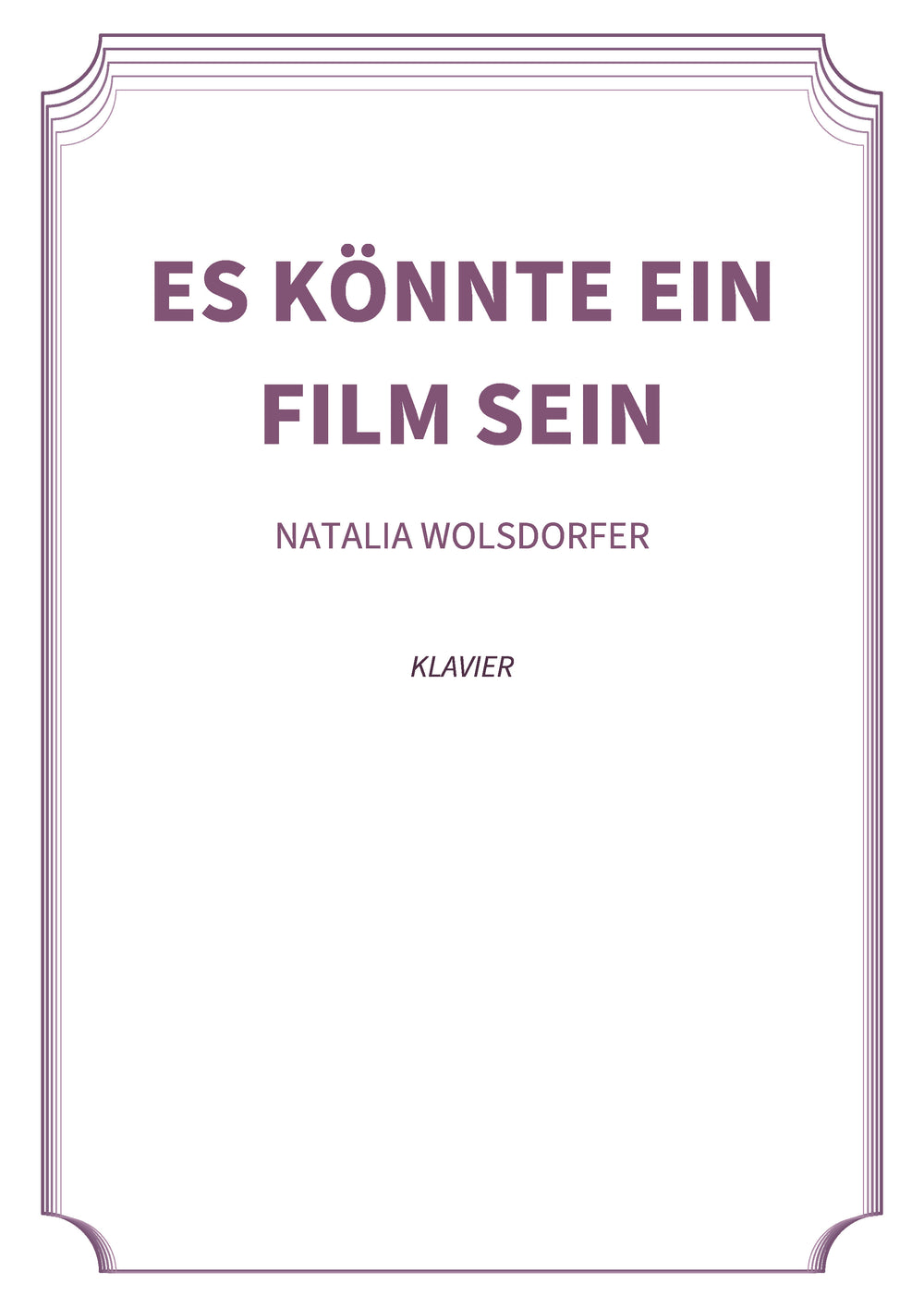 Es Könnte ein Film sein