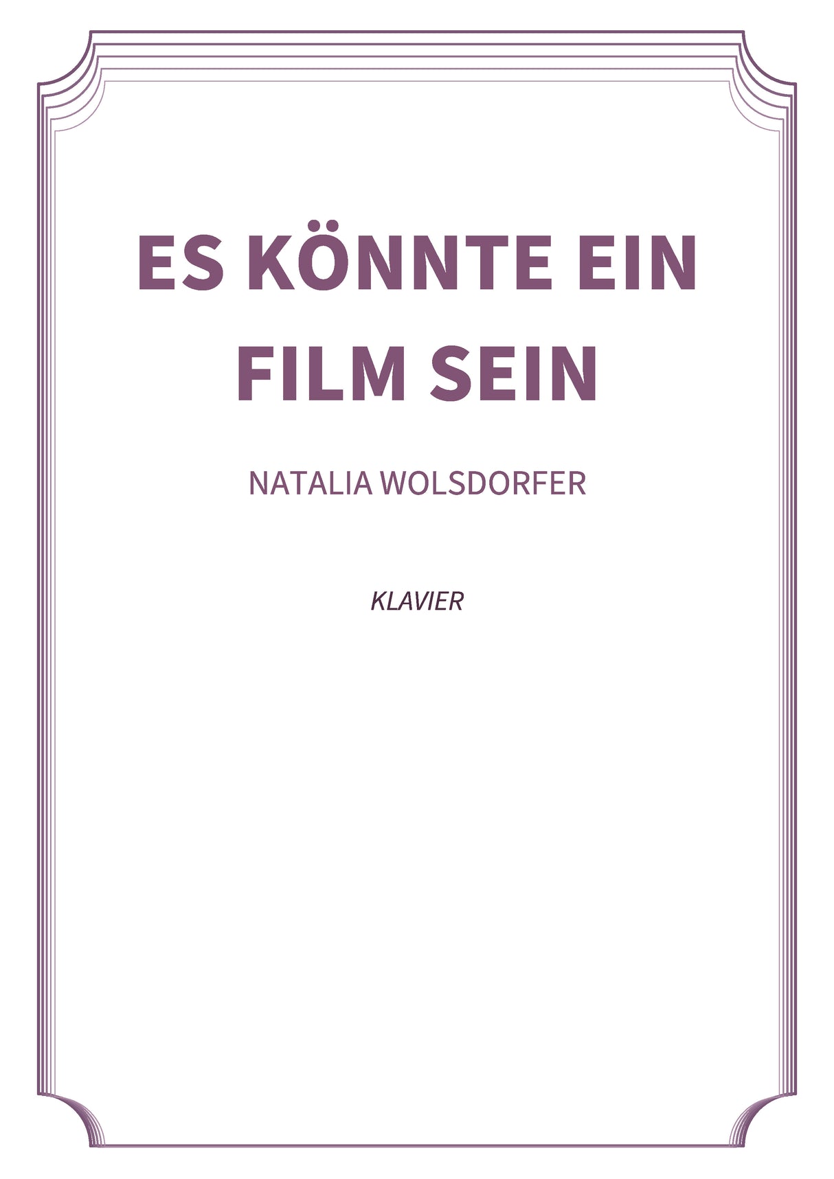 Es Könnte ein Film sein