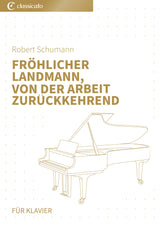 Fröhlicher Landmann, von der Arbeit zurückkehrend