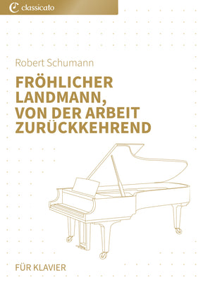 Fröhlicher Landmann, von der Arbeit zurückkehrend