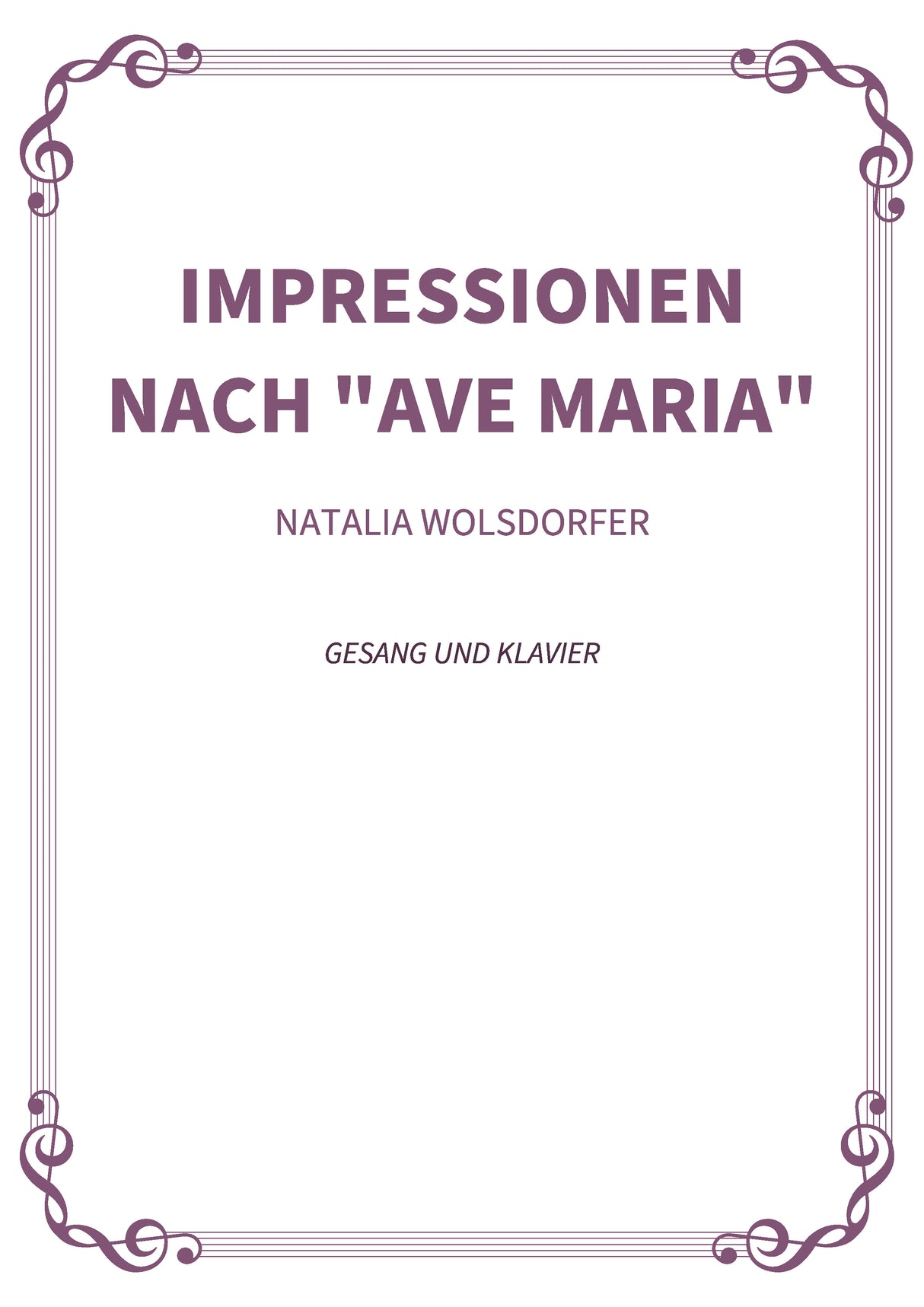 Impressionen nach "Ave Maria"
