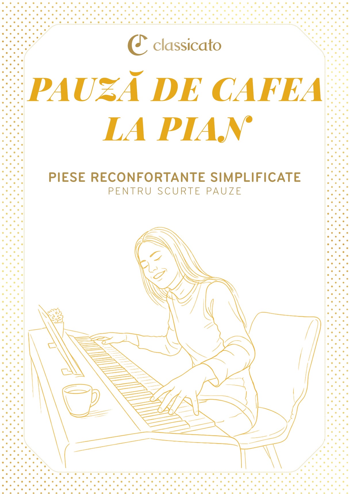Pauză de cafea la pian