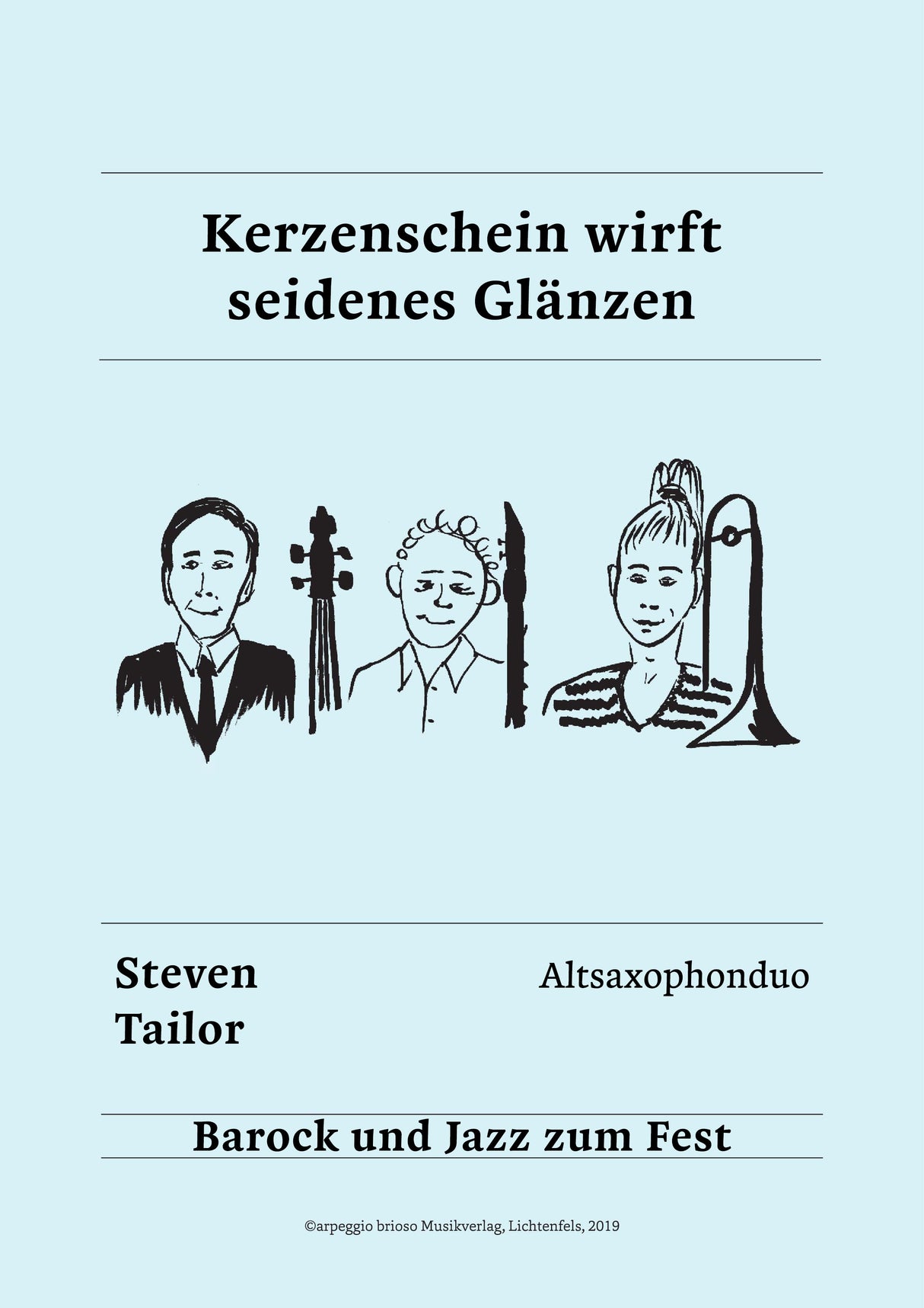 Kerzenschein wirft seidenes Glänzen