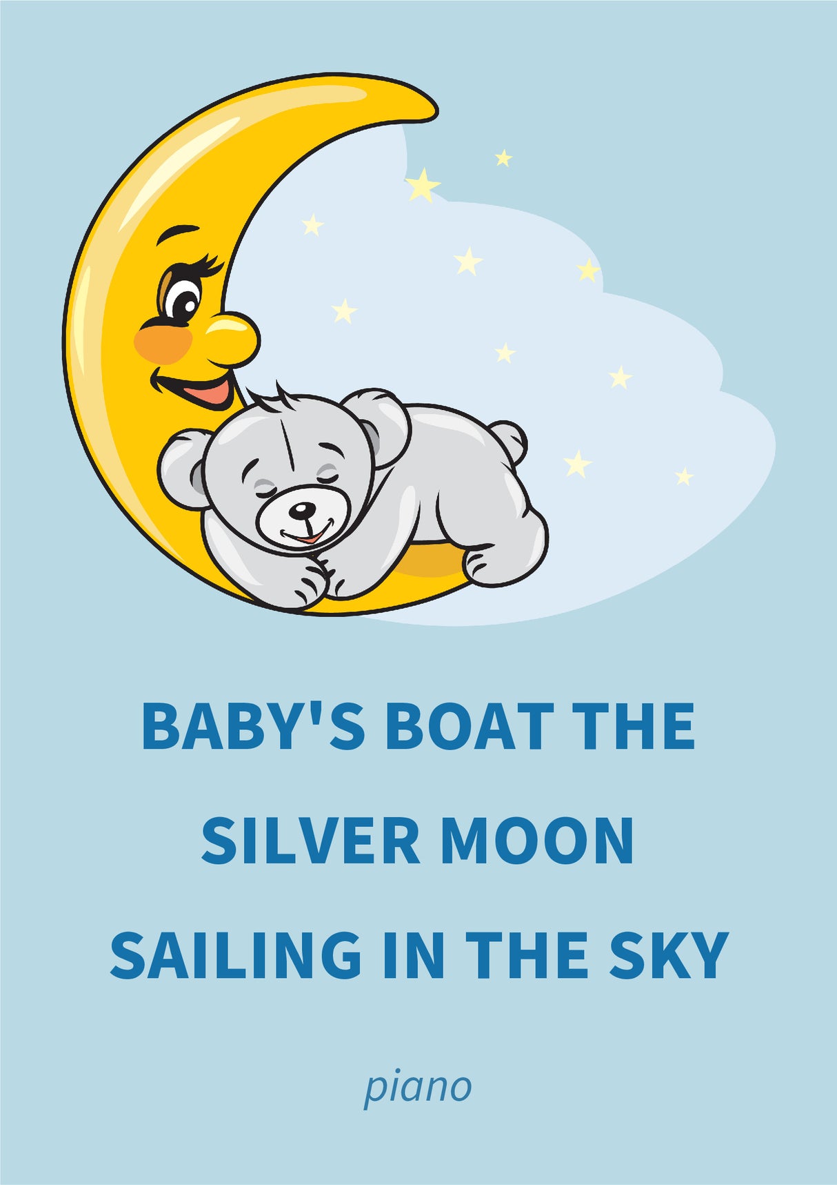 Baby's Boat The Silver Moon Sailing In The Sky