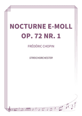 Nocturne e-Moll, op. 72 Nr. 1