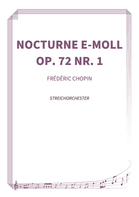 Nocturne e-Moll, op. 72 Nr. 1