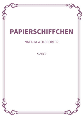 Papierschiffchen