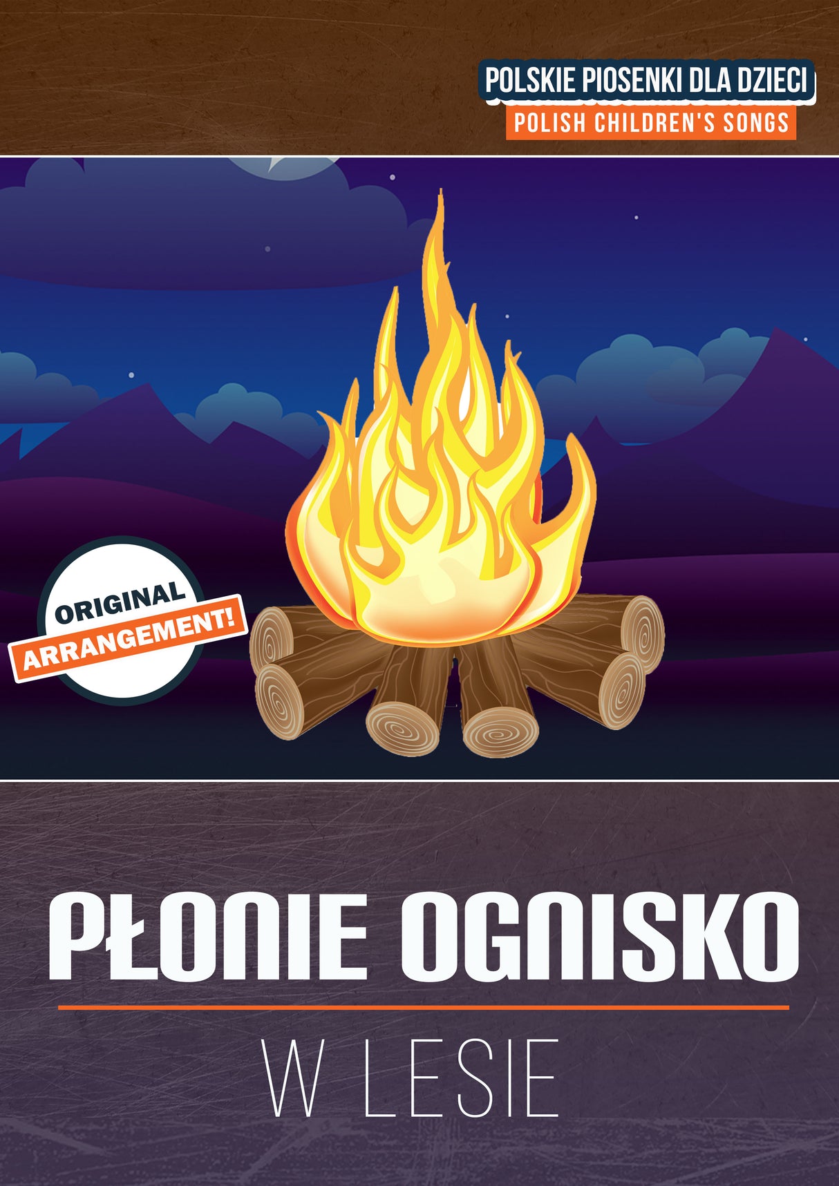 Płonie ognisko w lesie