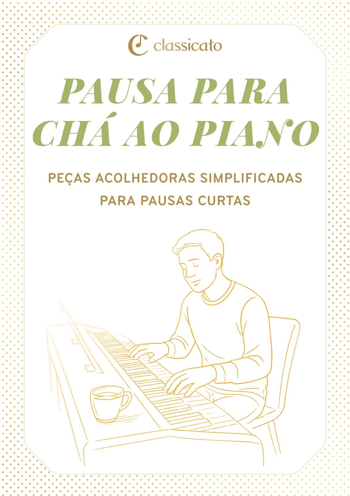 Pausa para chá ao piano