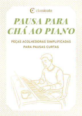 Pausa para chá ao piano