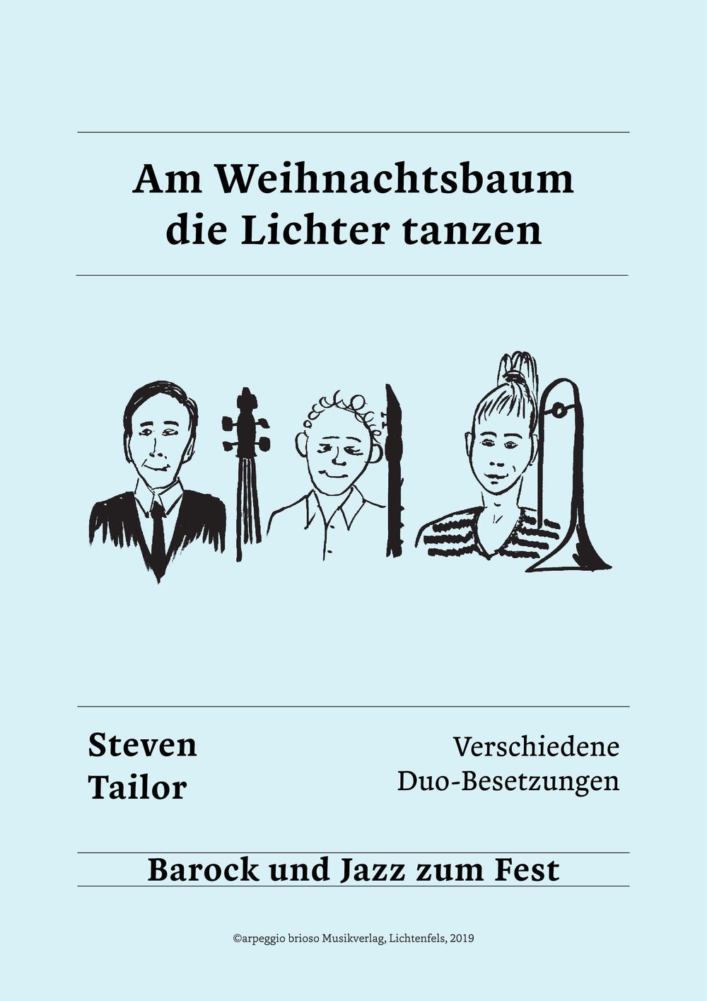 Am Weihnachtsbaum die Lichter tanzen