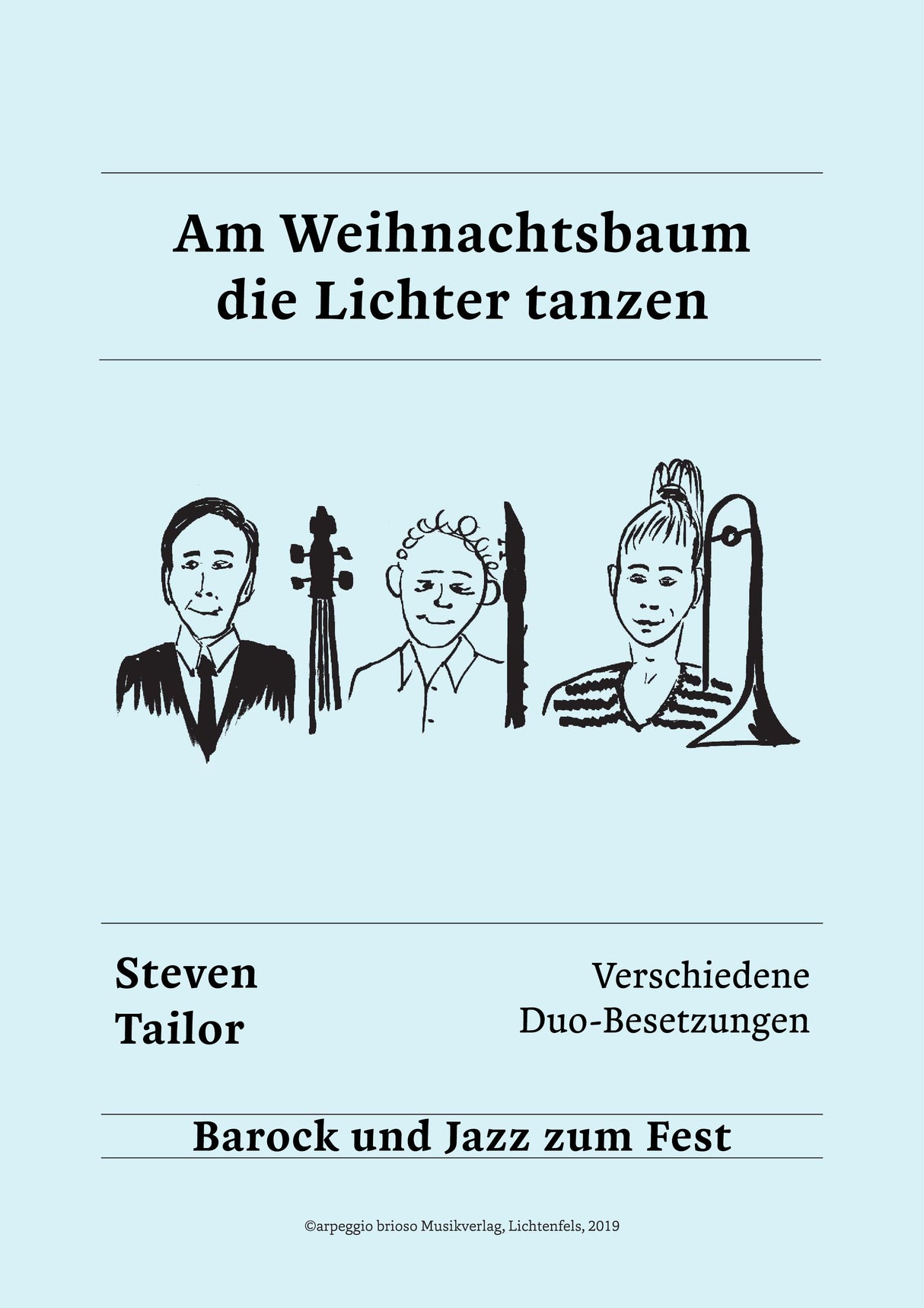 Am Weihnachtsbaum die Lichter tanzen