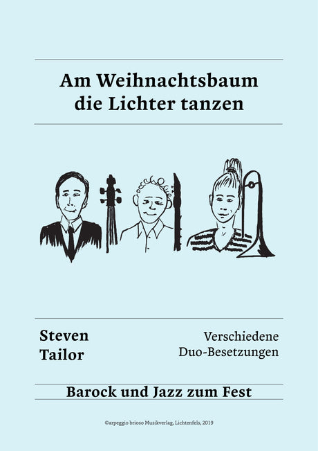 Am Weihnachtsbaum die Lichter tanzen