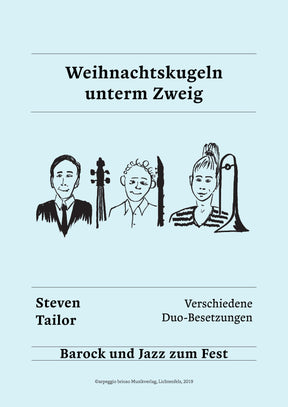 Weihnachtskugeln unterm Zweig