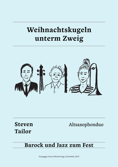 Weihnachtskugeln unterm Zweig